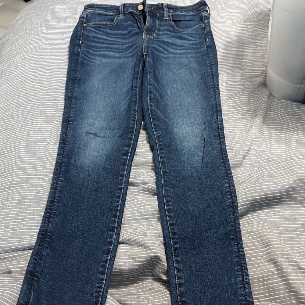 American Eagle Outfitters Dark Blue Skinny Jeans